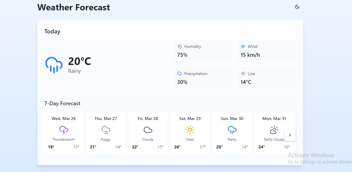 Weather App Screenshot